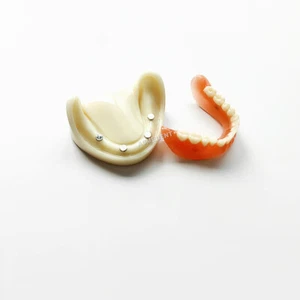 Modelo Dental Dental Dentadura Completa Magnética Fijación Inferior Estudio Mandibular - Imagen 1 de 6