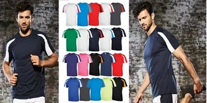 AWDis Mens Just Cool T-Shirt Polyester Sports Gym Football Running Active Sale