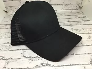 Mens Trucker Hat Mesh Back Plain Snapback Adjustable Blank Baseball Cap new - Picture 1 of 3