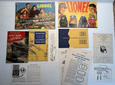 Lionel Trains Instructions and Catalog Vintage lot - Image 1 of 2