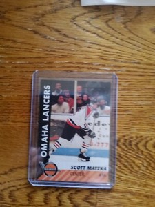 1995-96 Omaha Lancers USHL Hockey Scott Matzka Card NM/M or Better See Pics