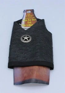 Rubber Drink Insulator - Beer Bottle - Black - Picture 1 of 2