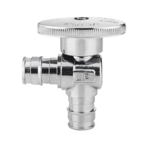 EFIELD 1/2"Pex-A ×1/2"Pex A Expansion Angle Stop Valve 1/4 Turn Lead Free 1 Pack - Picture 1 of 8