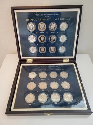 Kennedy Half Dollar Set 1964–2007 – 24 Coins Proof + Mint,  2 – 1964 90% Silver - Image 1 of 4