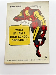 1967 Marvel Super Heroes Stickers #10 Iron Man by Philadelphia Gum cards - Picture 1 of 2