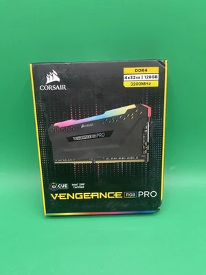 Corsair Vengeance RGB Pro 128GB (4x32GB) DDR4 3200MHz C16 RAM -Sealed - Image 1 of 2