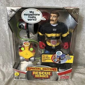 NEW 2003 FISHER PRICE SPECIAL EDITION RESCUE HEROES VOICE TECH BILLY BLAZES HTF - Picture 1 of 11