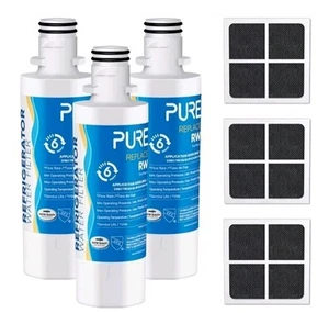 PUREPLUS RWF4700AC Fit for LG LT1000P LT1000 LT1000PC & Air Filter, 3Pack - Picture 1 of 10