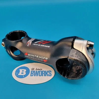 Bontrager Race X Lite 1 1/8" Threadless Stem 90mm x 31.8mm 7° 143g EUC!!   h25 - Image 1 of 4