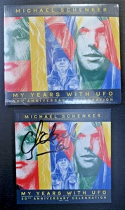 MICHAEL SCHENKER AUTOGRAPHED "MY YEARS WITH UFO 1972-1978" SIGNED ARTCARD NEW CD - Picture 1 of 2