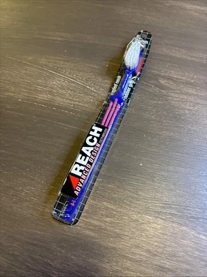 Cepillos de dientes NOS Reach años 90 nuevos en caja cerdas medianas púrpura diseño avanzado Foto 1 de 4