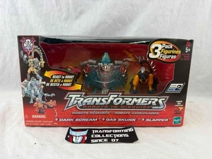 Transformers Robots In Disguise RID 3 pack Figures Dark Scream Gas Skunk Slapper - Picture 1 of 2
