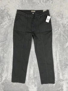Kut From The Kloth Jeans Pants Women's 14 Black Reese Ankle Straight Leg High - Picture 1 of 12