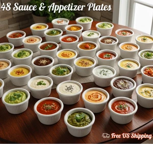 Carlisle S279-42 Bone Fluted Melamine 2oz Sauce and Appetizer Cup 48-Pack - Picture 1 of 9