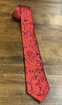 J Garcia мужской шелковый галстук с неисправленной рукописью коллекция на день рождения - Изображение 1 из 3