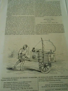 Brouette à Volie en Chine 1847 Gravure Print Article - Imagen 1 de 1