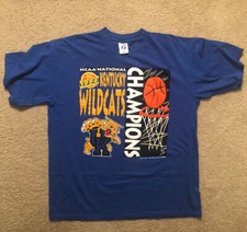 1996 Logo 7 Kentucky Wildcats 1996 National Champs Shirt Men’s XL Excellent