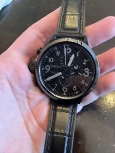 U-Boat Flightdeck Men's Automatic Chronograph Watch w/ Carbon Dial 7750/50mm - Picture 1 of 5