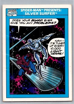 Spider-Man Presents Silver Surfer 1990 Impel Marvel Universe Series 1 #153 NM - Image 1 of 2