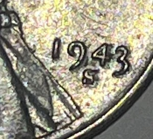 Centavo de acero Lincoln Wheat 1943-S/S error doble S Blob. ¡Mira! - Imagen 1 de 8