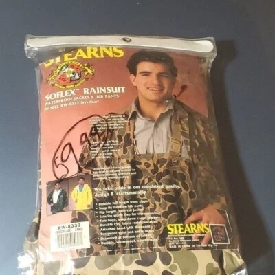 Stearns Soflex Sz. L Waterproof Camouflage Jacket & Bib Pants - Image 1 of 4