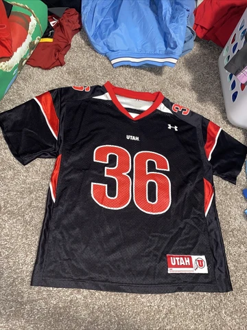 Utah Utes Under Armour Football Jersey Youth  / Women’s Small #36 Cover