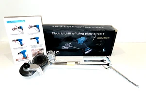 Electric Drill Refitting Plate Shears with Tools and Instruction Booklet - Picture 1 of 7