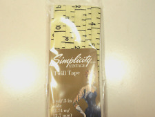 Simplicity Vintage Light Yellow Ruler Twill Tape 1/2" x 3 yards, 1007
