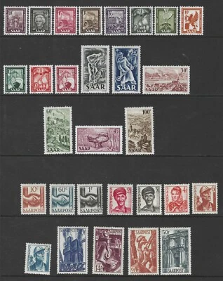 SAAR 1948-1957 SC. # 204-220, 188-200, 289-308 THREE COMPLETE MINT NH SETS VF - Image 1 of 2