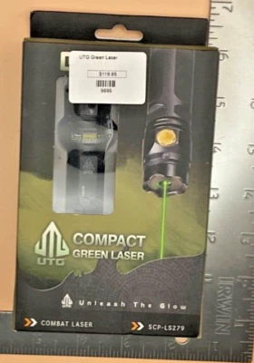 UTG COMPACT GREEN LASER RIFLE HUNTING SIGHT LIGHT W/ TACTICAL RING SCP-LS279 - Image 1 of 4