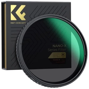 K&F Concept 58mm ND Lens Filter ND2-ND32 Fader Variable NO Spot X for Camera - Picture 1 of 10