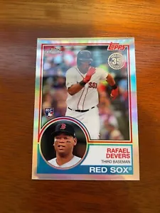 2018 Topps Chrome '83 Topps Refractor #83T-18 Rafael Devers RC - BOSTON RED SOX - Imagen 1 de 2