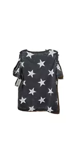 NWT Grayson Social Girls Summer Blouse Gray Medium - Picture 1 of 3