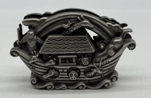 Arche Noah Tiere Elefant Giraffe Nilpferd Zinn Visitenkarte Briefhalter - Bild 1 von 10