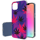 TalkingCase Slim Case for Apple iPhone 13, Marijuana Purple Print, USA