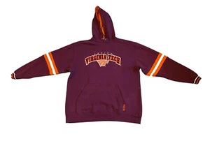 Vintage Virginia Tech Hokies Lee Sports Men’s Pullover Sweater Hoodie Size Large - Picture 1 of 7