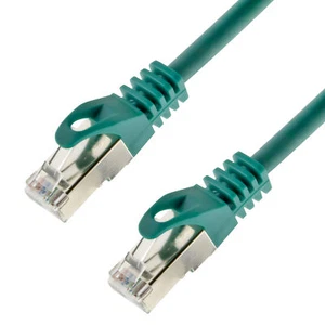 Network Cable S/FTP PIMF Cat. 7 3.00 Meter Green Patch Cable Gigabit Ethernet - Picture 1 of 4