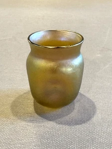 Antique 2" Petite Tiffany Favrile Vase - Picture 1 of 8