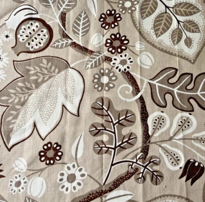 Remanente de tela de diseñador Kravet gris caladios estampado floral 24x24" Foto 1 de 4