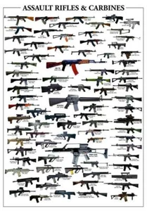 STURMGEWEHRE & KARABINER GLANZ POSTER BILD FOTO Waffen Waffen ak47 2010 - Bild 1 von 1