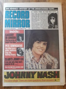 Record Mirror Newspaper September 23rd 1972 Donny Osmond Marc Bolan Cover  - Imagen 1 de 2