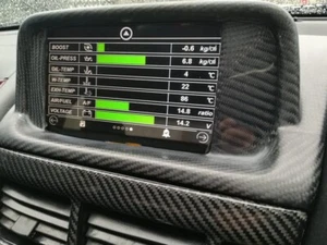 GRID RACING Digital Informeter Glossy Carbon for SKYLINE R34 Turbo #337161001 - Picture 1 of 5