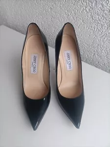 Jimmy Choo High Heel Stiletto Lack Leder Pumps Spitz Vero Cuoio Luxus Gr. 38 - Bild 1 von 8