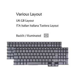 UK Italian Laptop Keyboard For Lenovo ThinkBook 16p NX ARH / 16p NX IAP, Backlit - Picture 1 of 8
