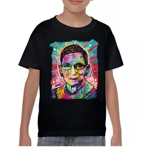 Dean Russo Ruth Bader Ginsburg Youth T-shirt Pop Culture Icon RBG Kids - Picture 1 of 50