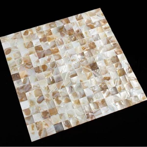 Self Adhesive Colorful Shell Mosaic Kitchen Backsplash Tile Wall 30*30cm DIY - Picture 1 of 15