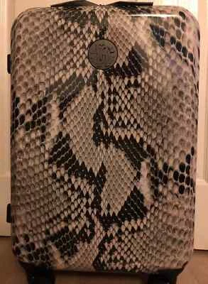 Roberto Cavalli Logo Expandable Python Small Upright 20" Cabin Case, TSA Lock - Image 1 of 4