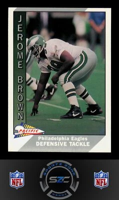 Jerome Brown - 1991 Pacific Card# 383 - Image 1 of 2