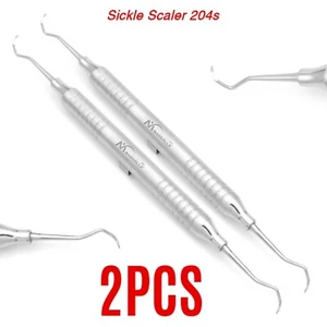 2 Stück Dental SICHELSCALER 204S Hygiene Seitensichel Scaler Hohlgriff - Bild 1 von 3