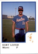 1986 Miami Marlins ProCards #15 Kurt Leiter Norman Oklahoma OK NM Baseball Card
